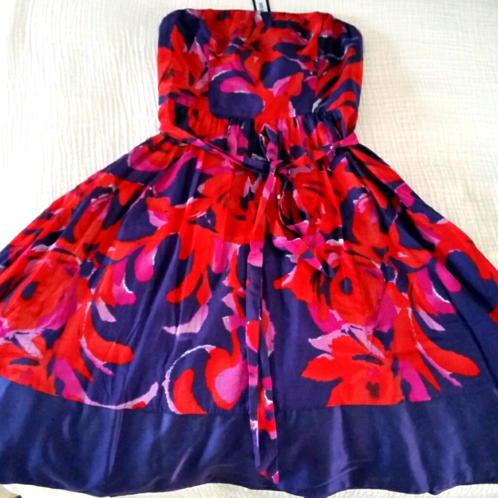 The Limited silk strapless